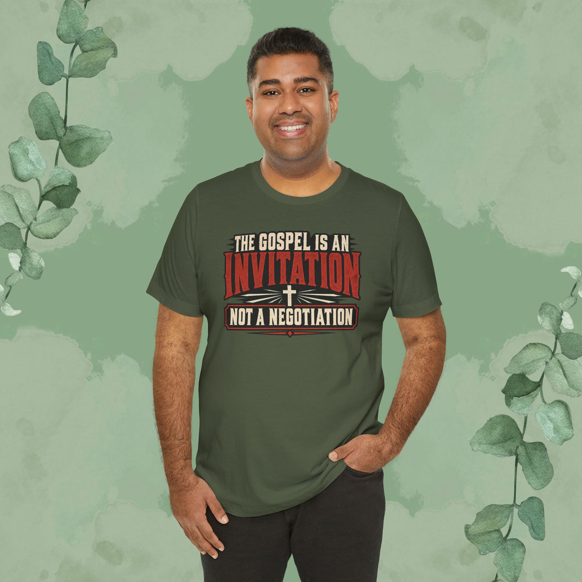 The Gospel Is an Invitation, Not a Negotiation Christian T-Shirt