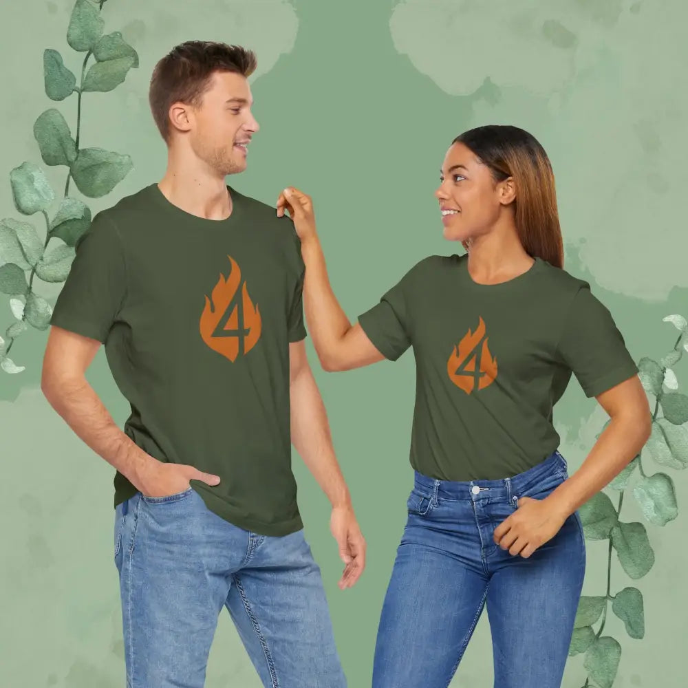 4 in the Fire – Minimalist Christian T-Shirt - T-Shirt