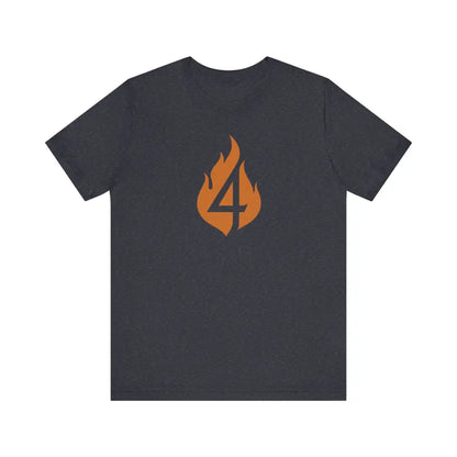 4 in the Fire – Minimalist Christian T-Shirt - Heather Navy / S - T-Shirt