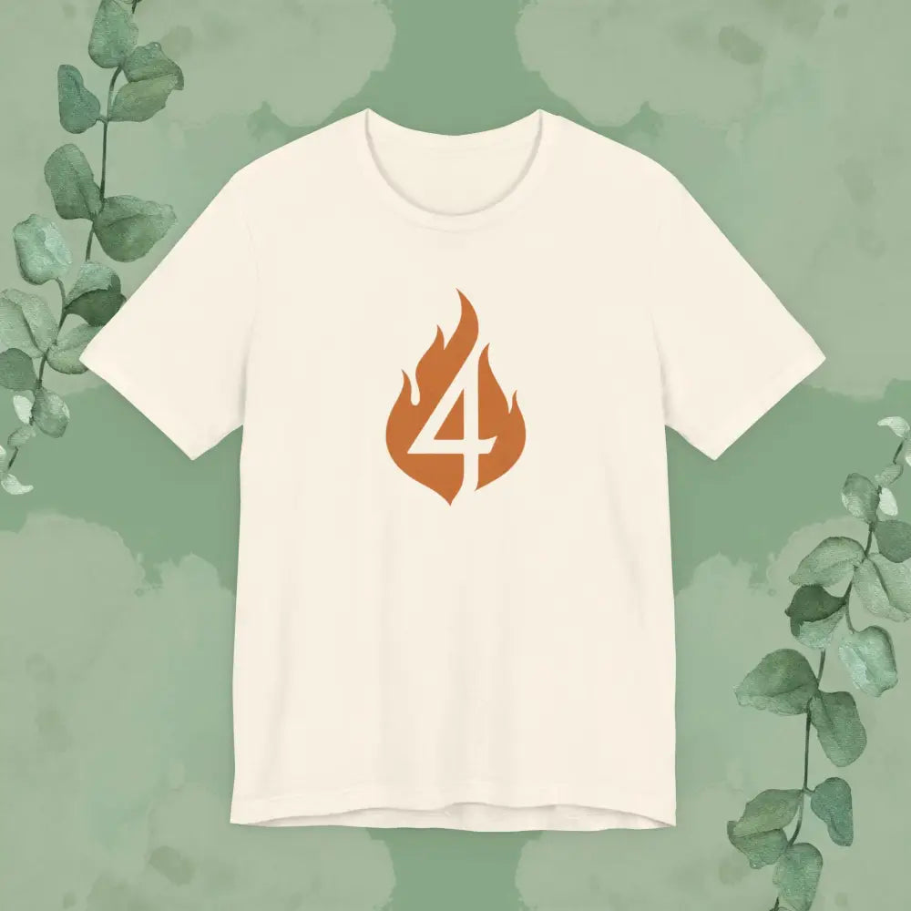 4 in the Fire – Minimalist Christian T-Shirt - Natural / S - T-Shirt