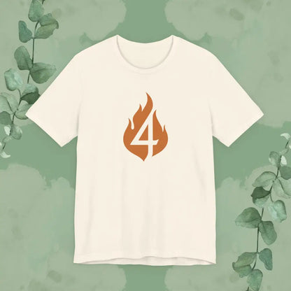 4 in the Fire – Minimalist Christian T-Shirt - Natural / S - T-Shirt