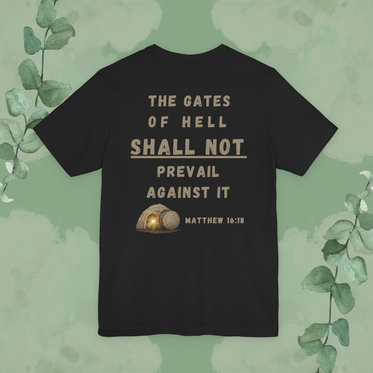 On This Rock Matthew 16:18 Christian T-Shirt – Bold Faith Statement Tee
