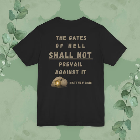 On This Rock Matthew 16:18 Christian T-Shirt – Bold Faith Statement Tee