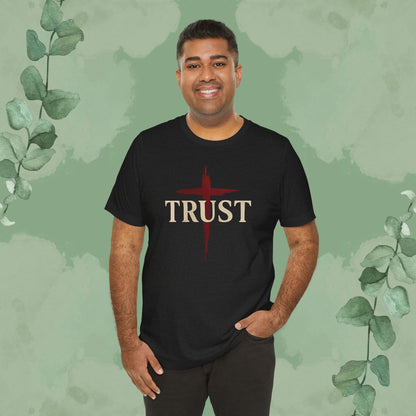 TRUST – Bold Cross Statement T-Shirt