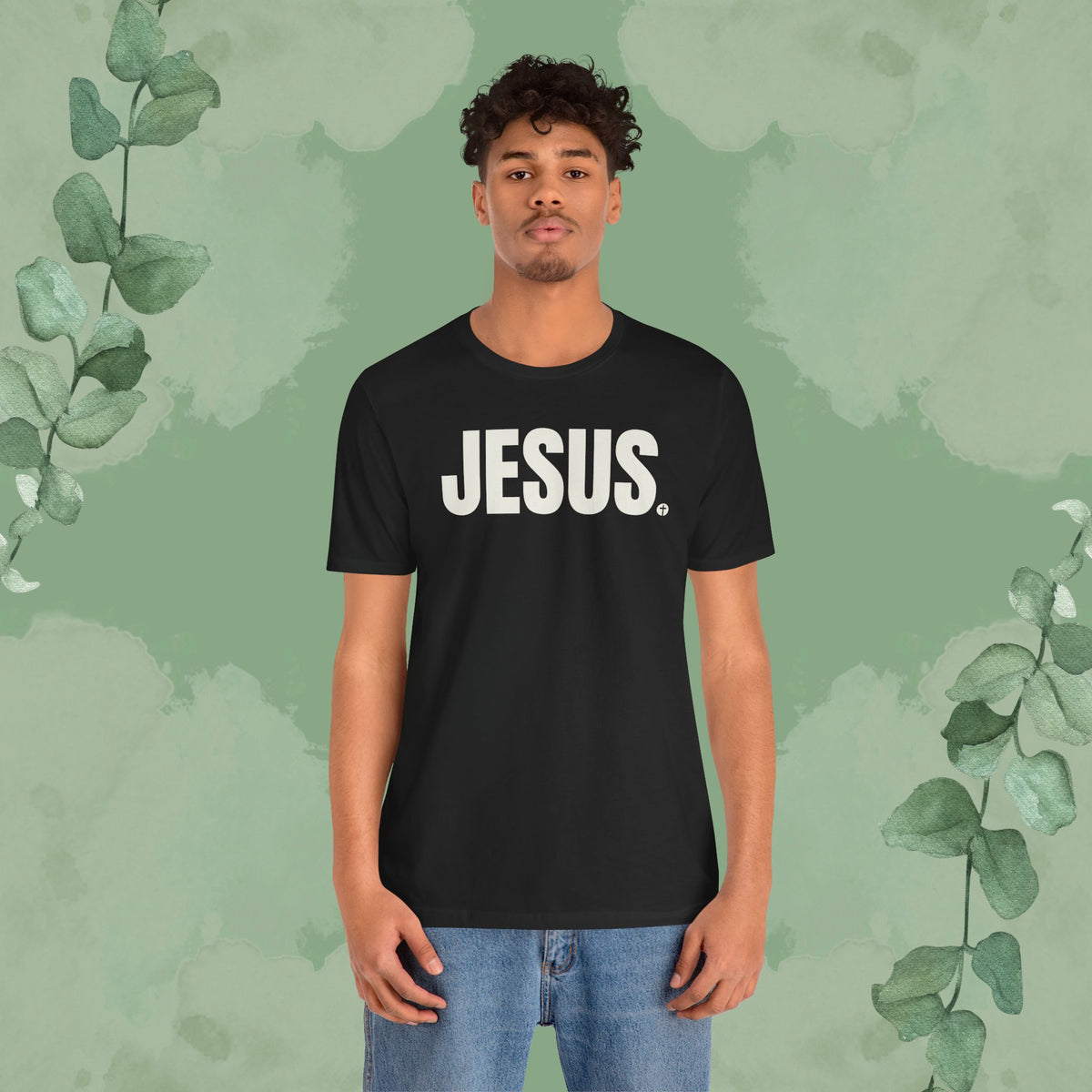 JESUS Period – Bold Christian T-Shirt with Cross Design | True Vine Design