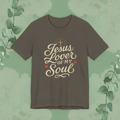 Jesus, Lover of My Soul – Christian T-Shirt | Unisex Faith-Based Tee