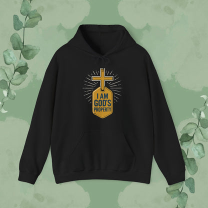 I Am God’s Property Christian Hoodie – Bold Faith Statement Sweatshirt