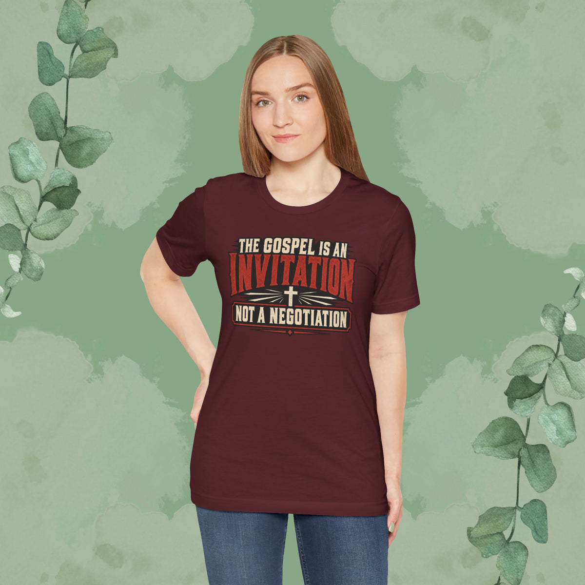 The Gospel Is an Invitation, Not a Negotiation Christian T-Shirt