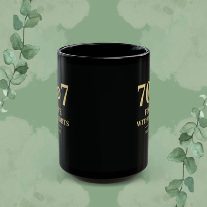 70×7 – Forgive Without Limits — Black Ceramic Mug