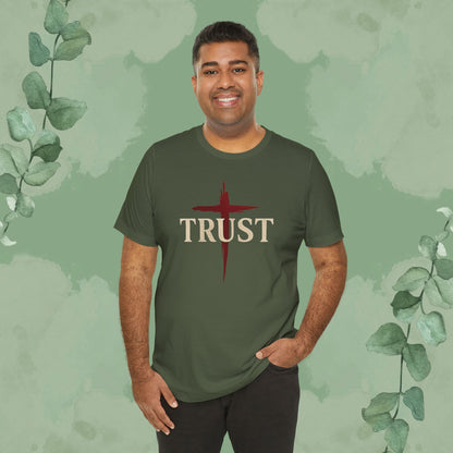 TRUST – Bold Cross Statement T-Shirt