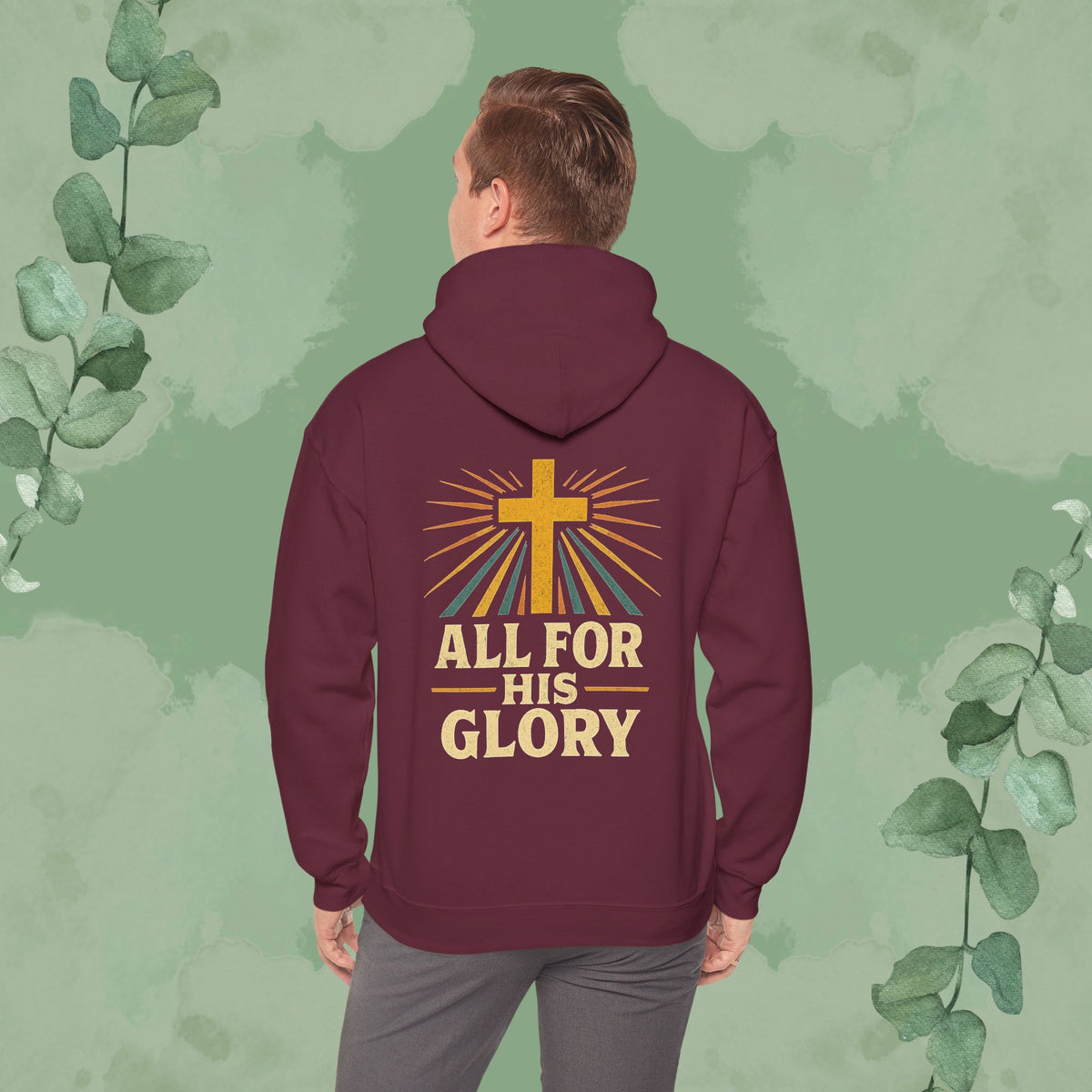 All For His Glory Christian Hoodie