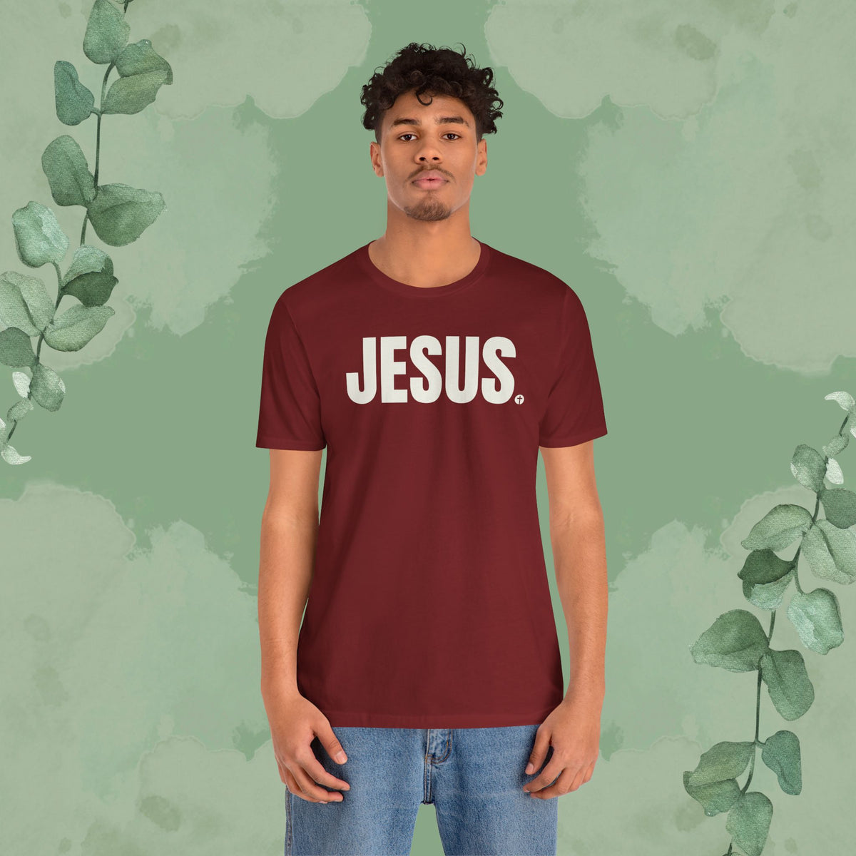 JESUS Period – Bold Christian T-Shirt with Cross Design | True Vine Design