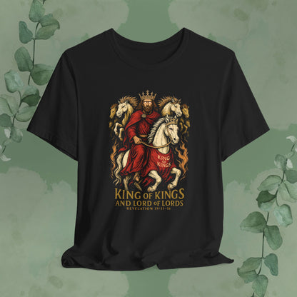 King of Kings – Revelation 19:11-16 Christian T-Shirt