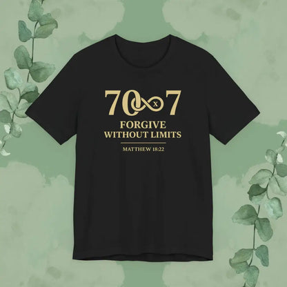 70x7 – Forgive Without Limits — Christian T-Shirt - Black / S - T-Shirt