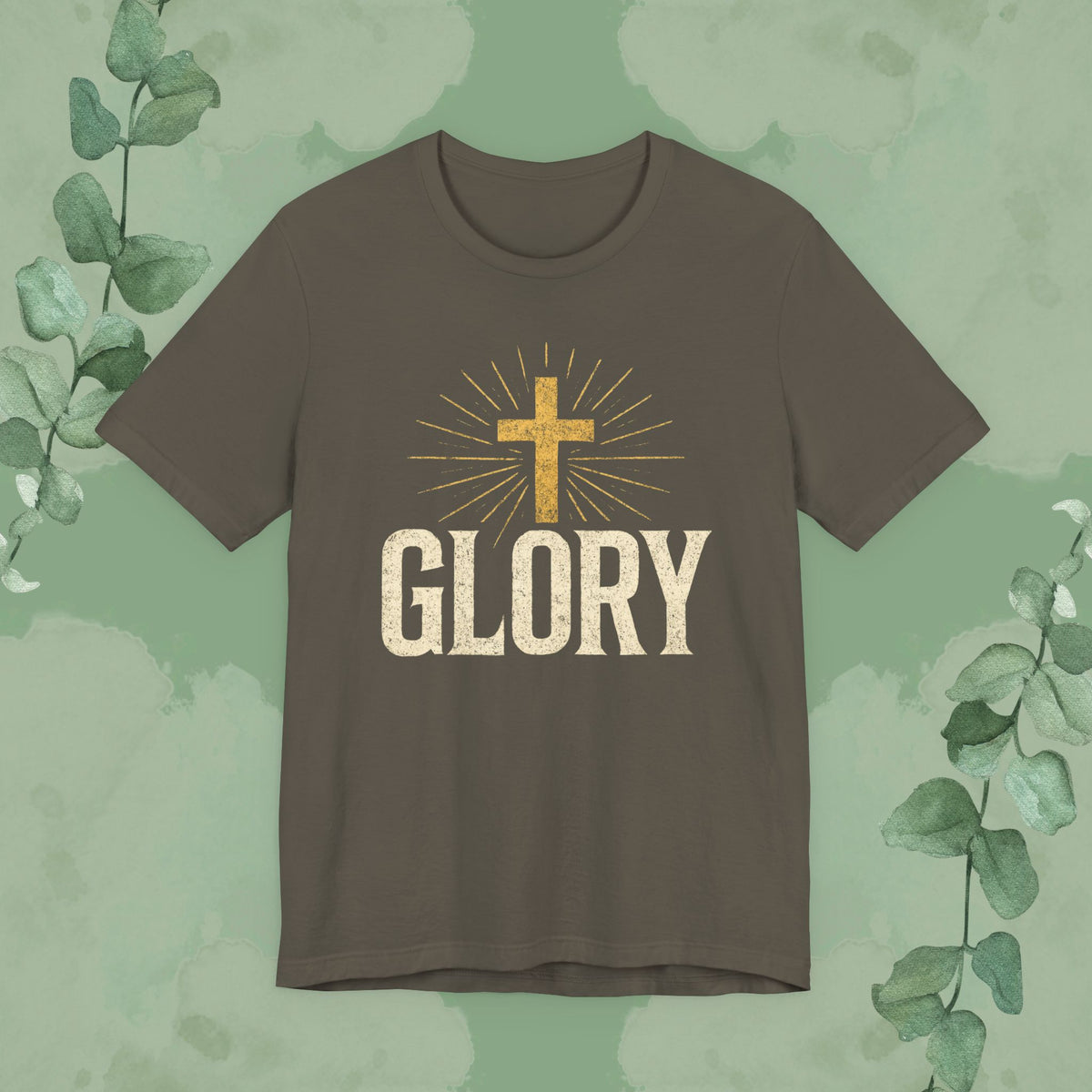 GLORY Christian T-Shirt | Radiant Cross Gospel Tee