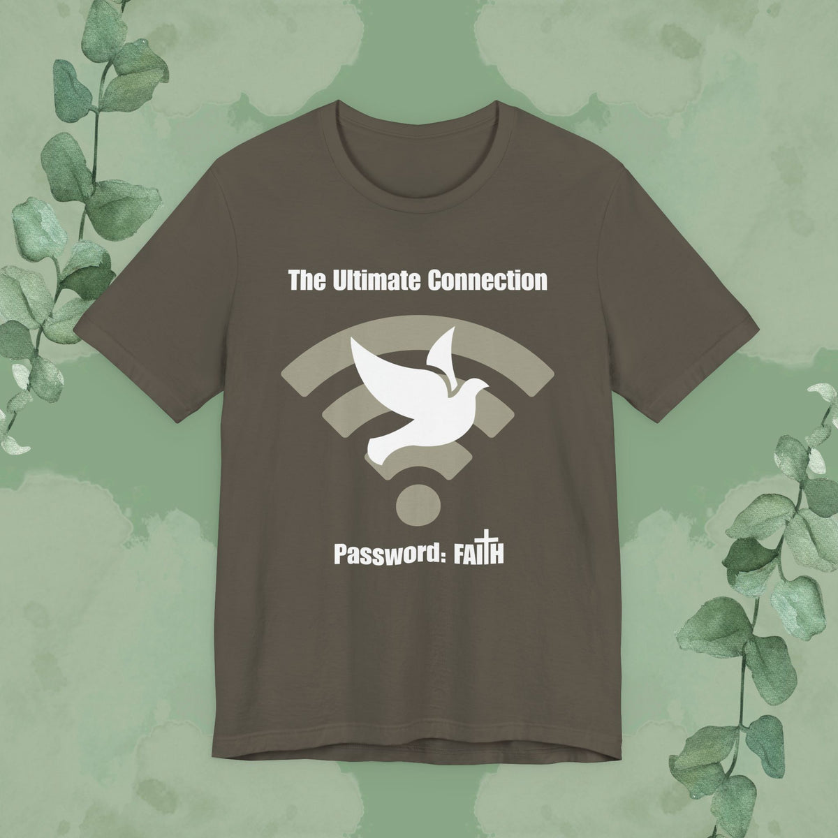 “The Ultimate Connection – Password: FAITH” Christian T-Shirt – Bold, Tech-Inspired Faith Statement