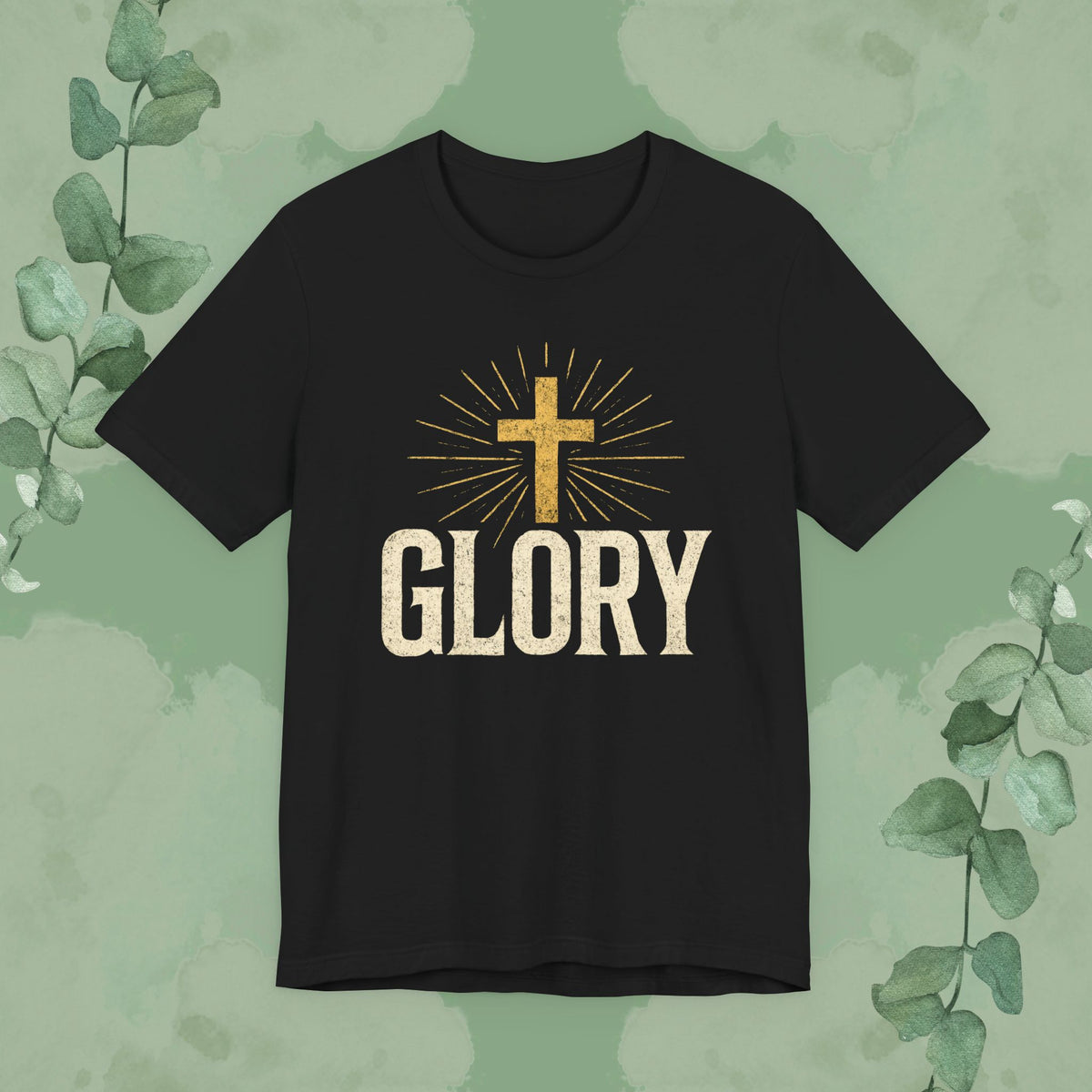 GLORY Christian T-Shirt | Radiant Cross Gospel Tee