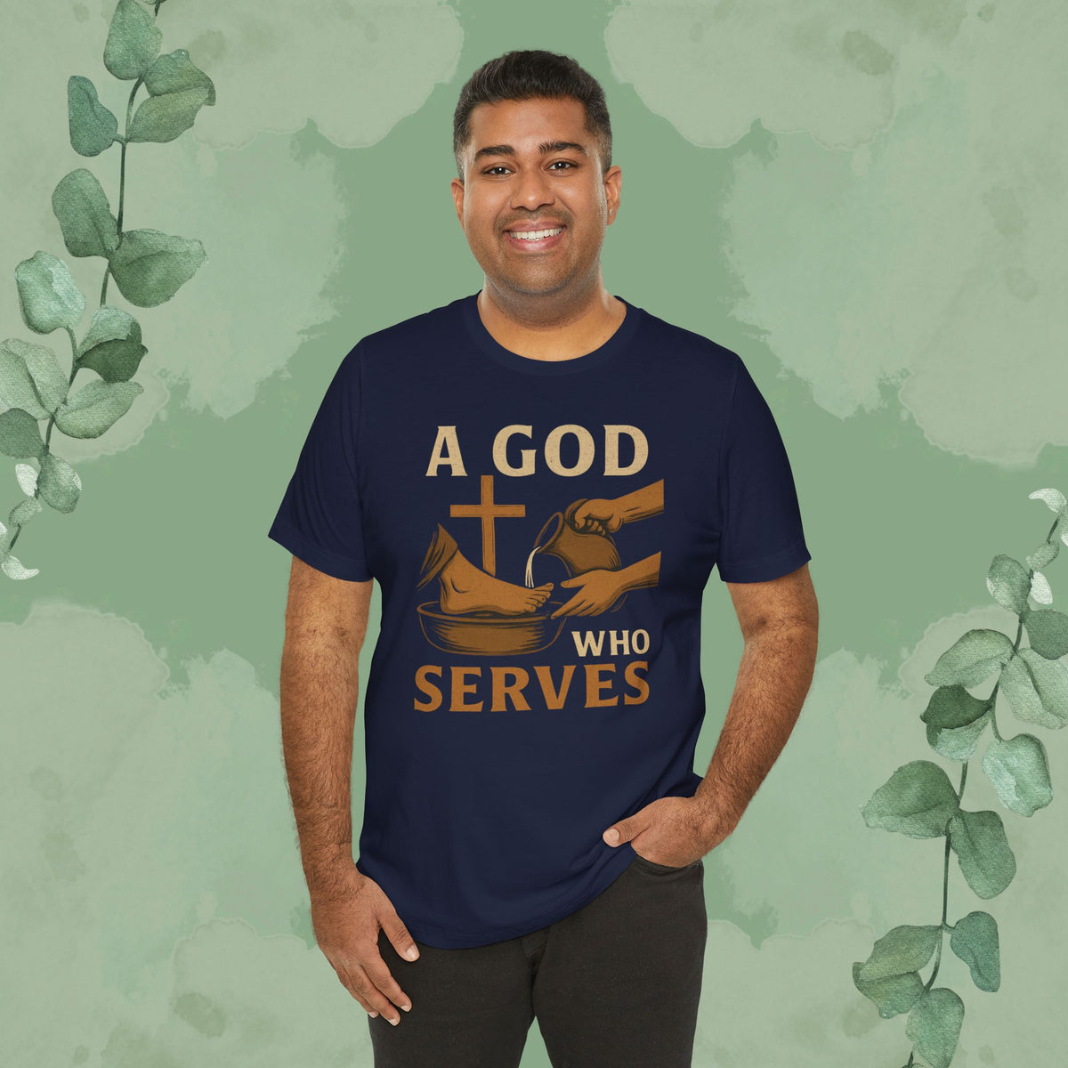 A God Who Serves Christian T-Shirt