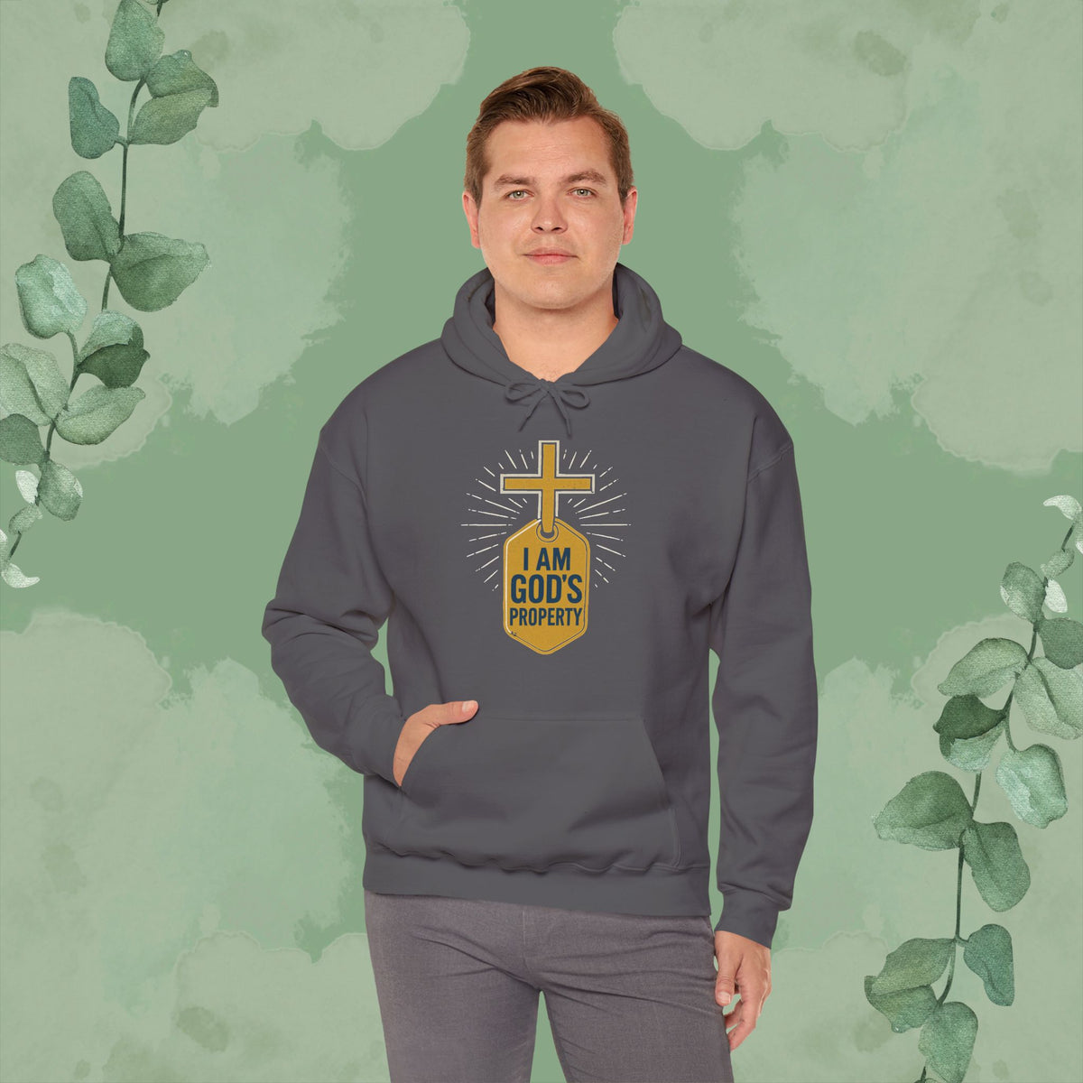 I Am God’s Property Christian Hoodie – Bold Faith Statement Sweatshirt