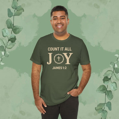 Count It All Joy - James 1:2 Christian T-Shirt