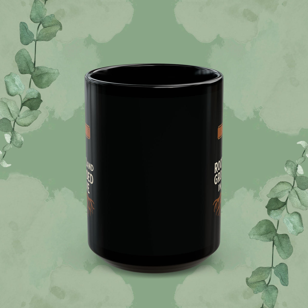 Rooted and Grounded in Love – Black Ceramic Mug (11oz & 15oz)