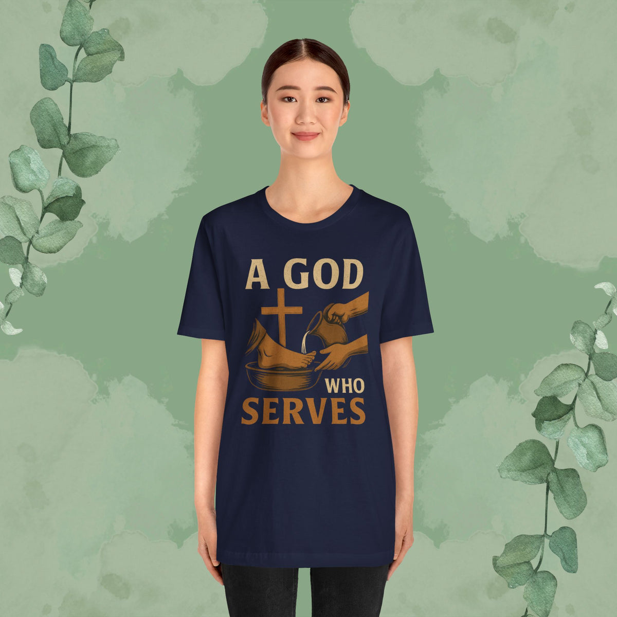 A God Who Serves Christian T-Shirt