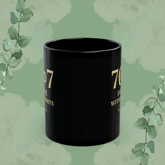 70×7 – Forgive Without Limits — Black Ceramic Mug
