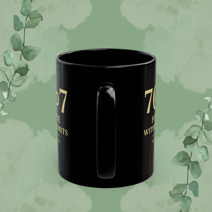70×7 – Forgive Without Limits — Black Ceramic Mug