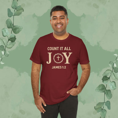Count It All Joy - James 1:2 Christian T-Shirt