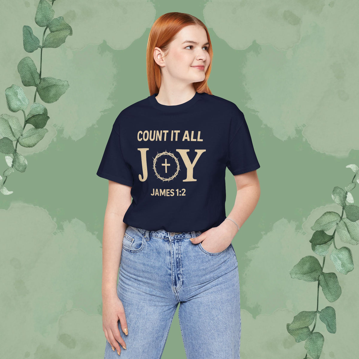 Count It All Joy - James 1:2 Christian T-Shirt