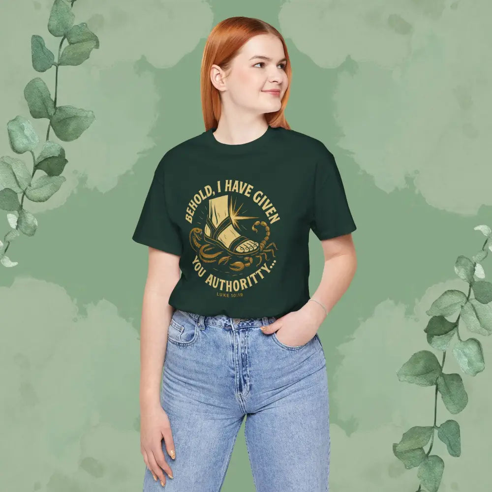 Authority / Nevertheless – Luke 10:19-20 Christian T-Shirt - T-Shirt