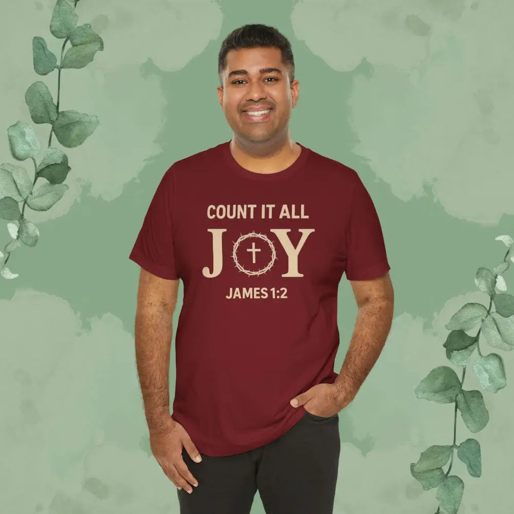 Count It All Joy - James 1:2 Christian T-Shirt - T-Shirt
