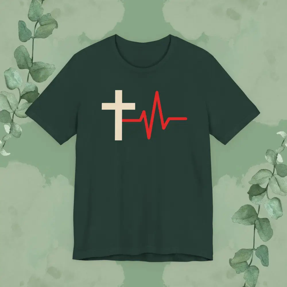 Death to Life Christian T-Shirt - Forest / S - T-Shirt
