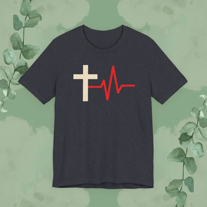 Death to Life Christian T-Shirt - Heather Navy / S - T-Shirt