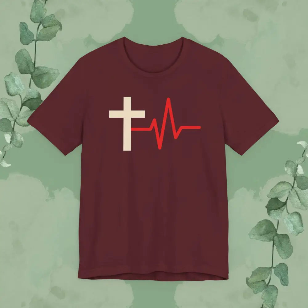 Death to Life Christian T-Shirt - Maroon / S - T-Shirt