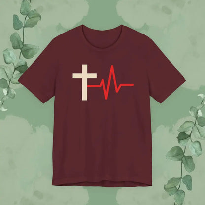 Death to Life Christian T-Shirt - Maroon / S - T-Shirt