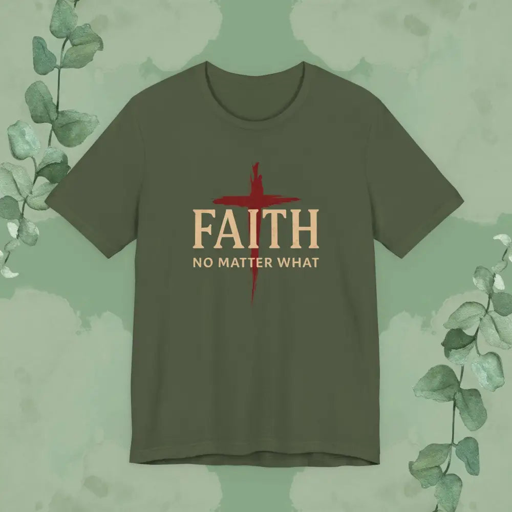 FAITH – No Matter What T-Shirt - Military Green / S - T-Shirt