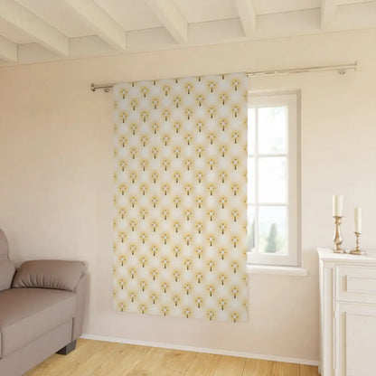 Glorious Cross Blackout Curtain – Elegant Christian Window Panel for Living Room Bedroom & Prayer Spaces - Blackout