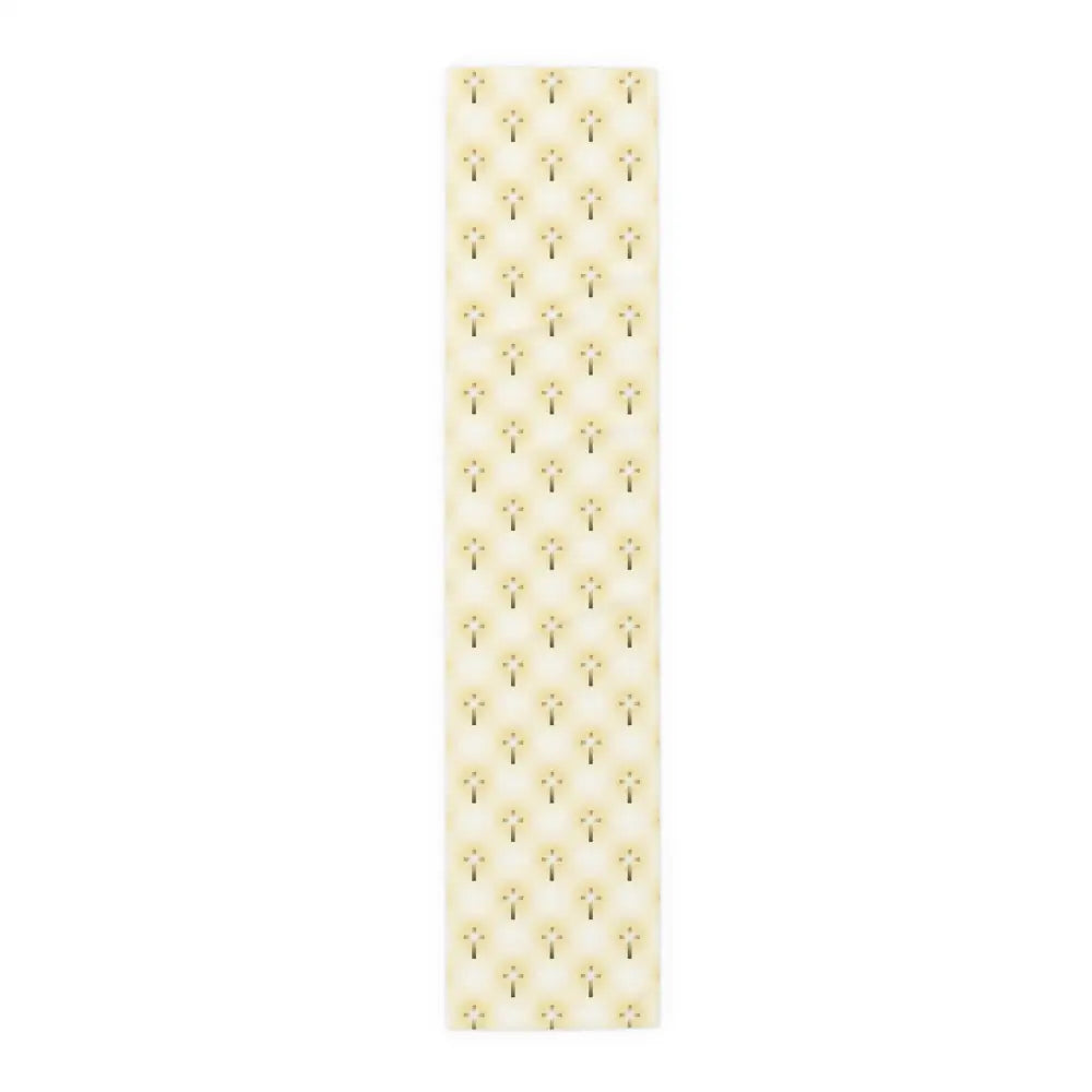 Glorious Cross Table Runner – Elegant Christian Table Décor for Dining Weddings & Holidays - Home Decor