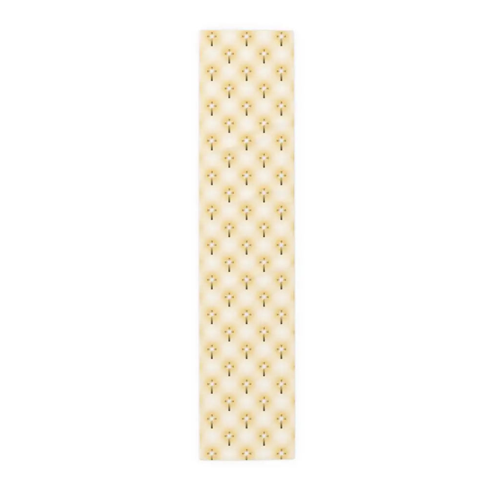 Glorious Cross Table Runner – Elegant Christian Table Décor for Dining Weddings & Holidays - Home Decor