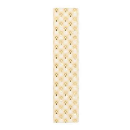 Glorious Cross Table Runner – Elegant Christian Table Décor for Dining Weddings & Holidays - Home Decor