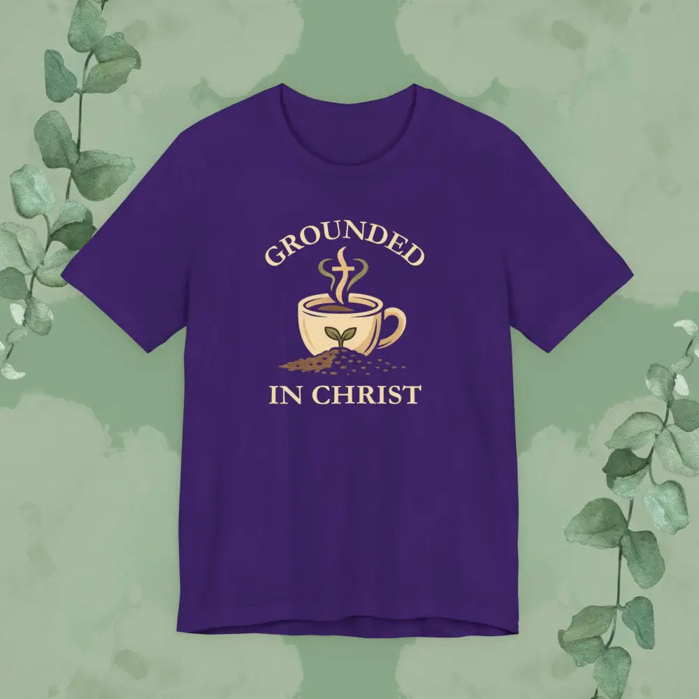Grounded in Christ T Shirt Team Purple / S T Shirt