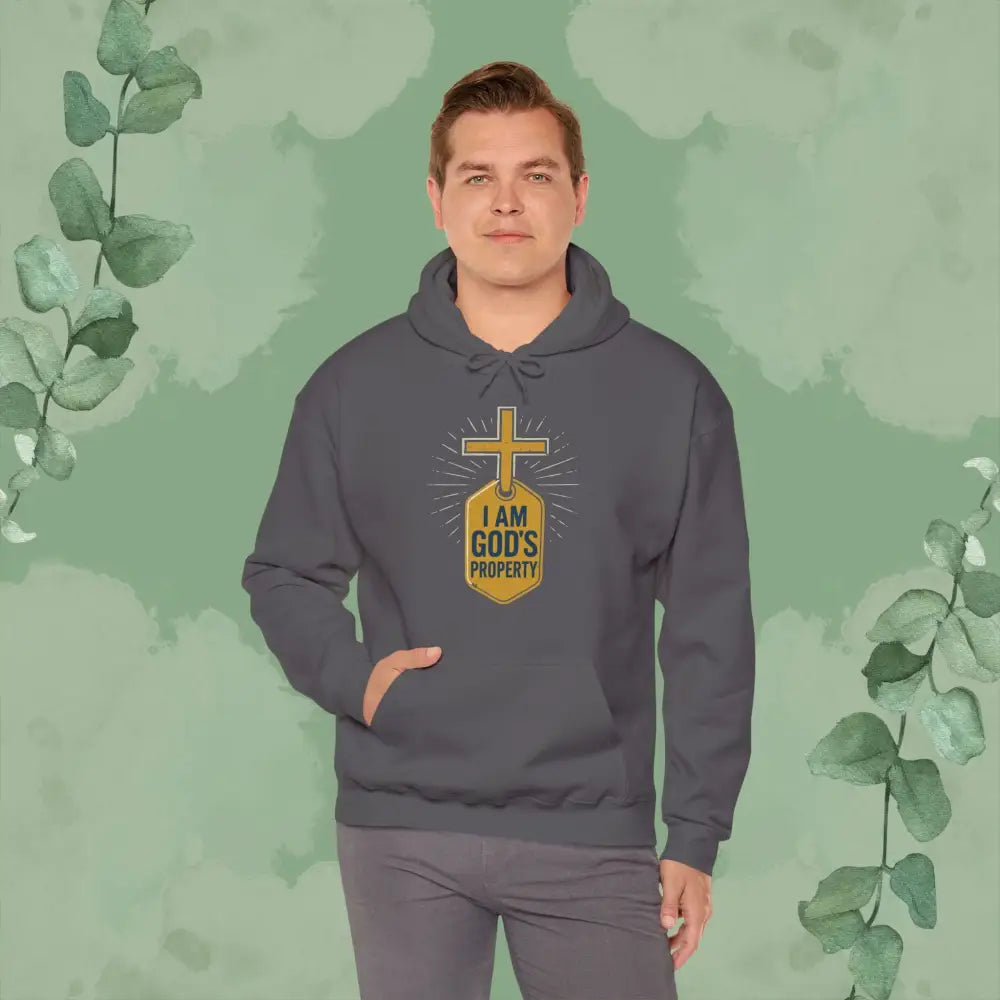 I Am God’s Property Christian Hoodie – Bold Faith Statement Sweatshirt - Hoodie