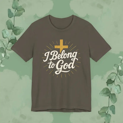 I Belong to God – Christian T-Shirt (Unisex Faith-Based Tee) - Army / S - T-Shirt