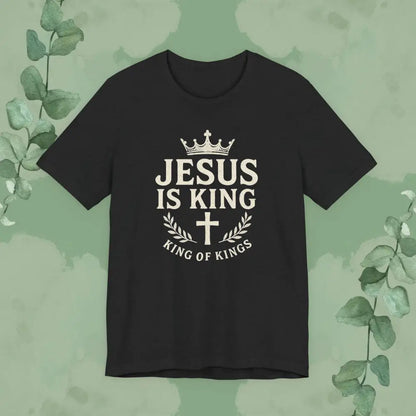Jesus Is King – King of Kings T-Shirt - Solid Black Blend / S - T-Shirt
