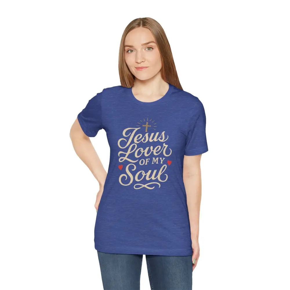 Jesus Lover of My Soul – Christian T-Shirt | Unisex Faith-Based Tee - T-Shirt