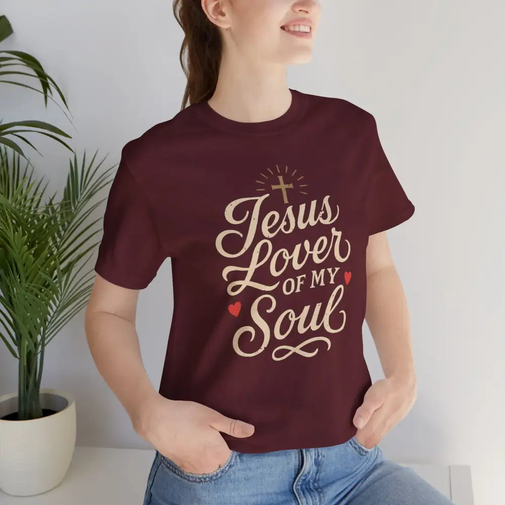 Jesus Lover of My Soul – Christian T-Shirt | Unisex Faith-Based Tee - T-Shirt