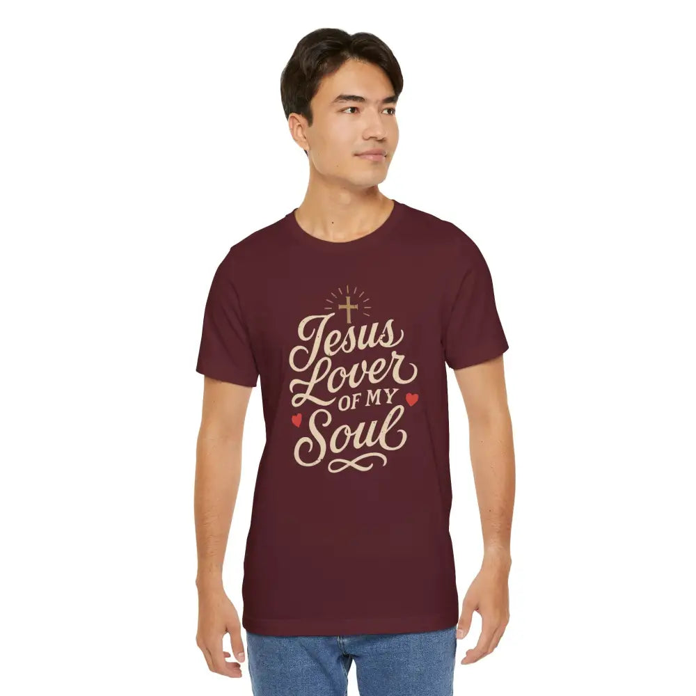 Jesus Lover of My Soul – Christian T-Shirt | Unisex Faith-Based Tee - T-Shirt