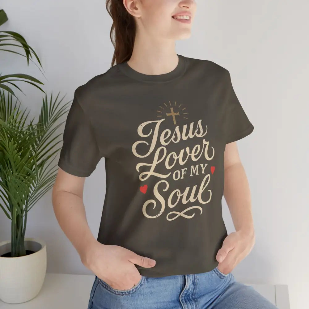 Jesus Lover of My Soul – Christian T-Shirt | Unisex Faith-Based Tee - T-Shirt