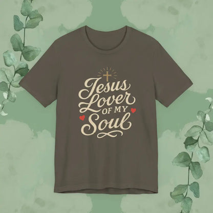Jesus Lover of My Soul – Christian T-Shirt | Unisex Faith-Based Tee - Army / S - T-Shirt